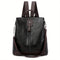Women's backpack in vegan PU leather with a safe design