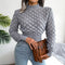 Top croisé en tricot avec texture et couleur