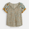 Kataleya boho-bluse til kvinder, langærmet, flydende og alsidig til efteråret
