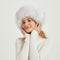 Cappello invernale morbido da donna con orecchie da animale e design voluminoso