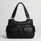 Women's - Shoulder bag - Elegant faux leather tote bag