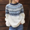 Damski sweter z dzianiny Nordic