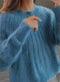 Jersey de punto suave y sedoso - Textura acanalada vertical