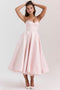 Autumnal evening dress with underwire detail | Satin | Elegant & Feminine
